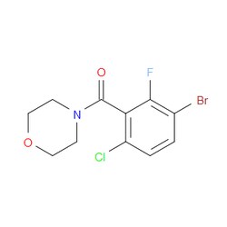 Aobchem&nbsp;(3-Bromo-6-chloro-2-fluorophenyl)(morpholino)methanone | ≥97% | CAS 2586126-32-9 | C11H10BrClFNO2 | 250mg