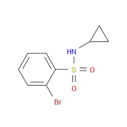 Aobchem&nbsp;2-Bromo-N-cyclopropylbenzenesulfonamide | ≥95% | CAS 951883-93-5 | C9H10BrNO2S | 1g