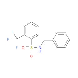AOBCHEM&nbsp;N-(Phenylmethyl)-2-(trifluoromethyl)benzenesulfonamide | ≥95% | CAS 612042-73-6 | C14H12F3NO2S | 1g