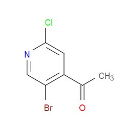 Aobchem&nbsp;1-(5-Bromo-2-chloropyridin-4-yl)ethanone | ≥95% | CAS 1245915-91-6 | C7H5BrClNO | 500mg