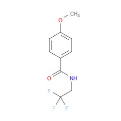 Aobchem&nbsp;4-Methoxy-N-(2 2 2-trifluoroethyl)benzamide | ≥95% | CAS 26819-14-7 | C10H10F3NO2 | 1g
