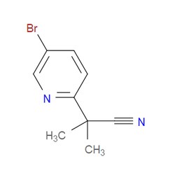 Aobchem&nbsp;2-(5-Bromopyridin-2-yl)-2-methylpropanenitrile | ≥95% | CAS 871239-58-6 | C9H9BrN2 | 1g