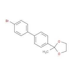 Aobchem&nbsp;2-(4 -Bromo-[1 1 -biphenyl]-4-yl)-2-methyl-1 3-dioxolane | ≥95% | CAS 107967-74-8 | C16H15BrO2 | 1g