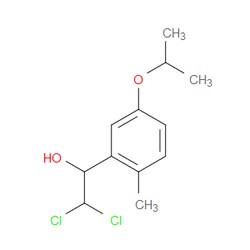 Aobchem&nbsp;2 2-Dichloro-1-(5-isopropoxy-2-methylphenyl)ethanol | ≥95% | CAS 2734777-79-6 | C12H16Cl2O2 | 250mg