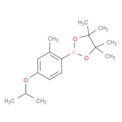 Aobchem&nbsp;2-(4-Isopropoxy-2-methylphenyl)-4 4 5 5-tetramethyl-1 3 2-dioxaborolane | ≥95% | CAS 1235406-25-3 | C16H25BO3 | 10g