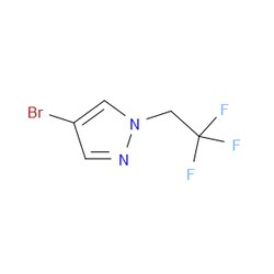 Aobchem&nbsp;4-Bromo-1-(2 2 2-trifluoroethyl)-1H-pyrazole | ≥95% | CAS 1049730-37-1 | C5H4BrF3N2 | 10g