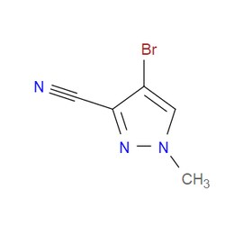Aobchem&nbsp;4-Bromo-1-methyl-1H-pyrazole-3-carbonitrile | ≥95% | CAS 287922-71-8 | C5H4BrN3 | 5g