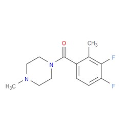 Aobchem&nbsp;(3 4-Difluoro-2-methylphenyl)(4-methylpiperazin-1-yl)methanone | ≥97% | CAS 2734772-71-3 | C13H16F2N2O | 250mg
