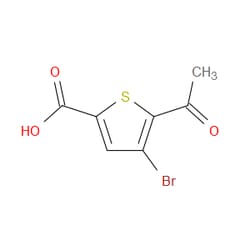 Aobchem&nbsp;5-Acetyl-4-bromothiophene-2-carboxylic acid | ≥97% | CAS 1369239-73-5 | C7H5BrO3S | 250mg