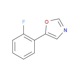 Aobchem&nbsp;5-(2-Fluorophenyl)oxazole | ≥97% | CAS 1240321-68-9 | C9H6FNO | 10g