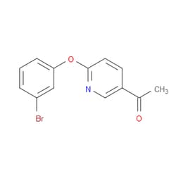 AOBCHEM&nbsp;1-[6-(3-Bromophenoxy)-3-pyridinyl]ethanone | ≥95% | CAS 1545051-54-4 | C13H10BrNO2 | 500mg