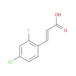Aobchem&nbsp;4-Chloro-2-fluorocinnamic acid | ≥97% | CAS 202982-65-8 | C9H6ClFO2 | 5g