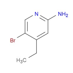 Aobchem&nbsp;5-Bromo-4-ethyl-2-pyridinamine | ≥97% | CAS 1368352-40-2 | C7H9BrN2 | 250mg