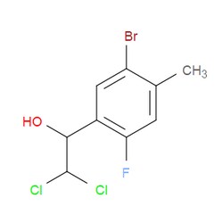 Aobchem&nbsp;1-(5-Bromo-2-fluoro-4-methylphenyl)-2 2-dichloroethanol | ≥95% | CAS 2734777-75-2 | C9H8BrCl2FO | 250mg