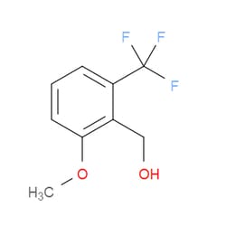 Aobchem&nbsp;(2-Methoxy-6-(trifluoromethyl)phenyl)methanol | ≥95% | CAS 1017779-01-9 | C9H9F3O2 | 500mg