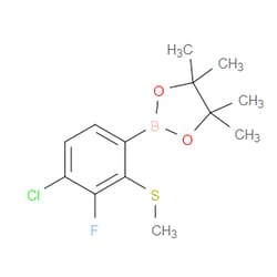 Aobchem&nbsp;4-Chloro-3-fluoro-2-methylthiophenylboronic acid pinacol ester | ≥95% | CAS 1680200-85-4 | C13H17BClFO2S | 250mg