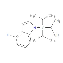 Aobchem&nbsp;4-Fluoro-1-[tris(1-methylethyl)silyl]-1H-indole | ≥97% | CAS 908600-85-1 | C17H26FNSi | 10g