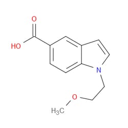 Aobchem&nbsp;1-(2-Methoxyethyl)-1H-indole-5-carboxylic acid | ≥95% | CAS 1304787-76-5 | C12H13NO3 | 500mg