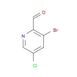 Aobchem&nbsp;3-Bromo-5-chloropicolinaldehyde | ≥97% | CAS 1227588-49-9 | C6H3BrClNO | 5g