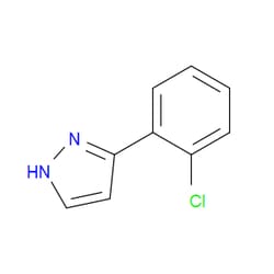 Aobchem&nbsp;3-(2-Chlorophenyl)-1H-pyrazole | ≥95% | CAS 59843-55-9 | C9H7ClN2 | 250mg