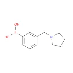Aobchem&nbsp;3-(Pyrrolidin-1-ylmethyl)phenylboronic acid | ≥95% | CAS 1100095-09-7 | C11H16BNO2 | 5g