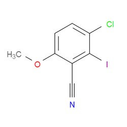 Aobchem&nbsp;3-Chloro-2-iodo-6-methoxybenzonitrile | ≥95% | CAS 2386535-58-4 | C8H5ClINO | 5g