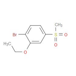 Aobchem&nbsp;1-Bromo-2-ethoxy-4-(methylsulfonyl)benzene | ≥95% | CAS 1403329-87-2 | C9H11BrO3S | 5g