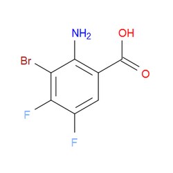 Aobchem&nbsp;2-Amino-3-bromo-4 5-difluorobenzoic acid | ≥97% | CAS 874831-41-1 | C7H4BrF2NO2 | 10g
