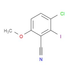 Aobchem&nbsp;3-Chloro-2-iodo-6-methoxybenzonitrile | ≥95% | CAS 2386535-58-4 | C8H5ClINO | 1g