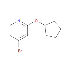 Aobchem&nbsp;4-Bromo-2-(cyclopentyloxy)pyridine | ≥95% | CAS 1209460-15-0 | C10H12BrNO | 500mg