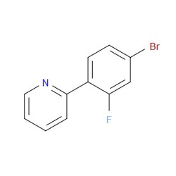Aobchem&nbsp;2-(4-Bromo-2-fluorophenyl)pyridine | ≥97% | CAS 777863-64-6 | C11H7BrFN | 250mg