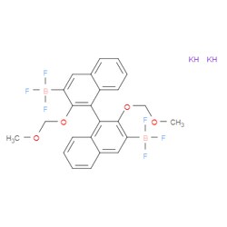 Aobchem&nbsp;3 3 -Bis-(potassium trifluoroboronato)-2 2 -bis(methoxymetoxy)-1 1 -binaphthyl | ≥95% | CAS 1173352-51-6 | C24H20B2F6K2O4 | 250mg
