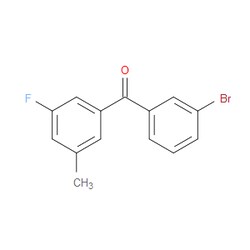 Aobchem&nbsp;(3-Bromophenyl)(3-fluoro-5-methylphenyl)methanone | ≥95% | CAS 951886-67-2 | C14H10BrFO | 1g