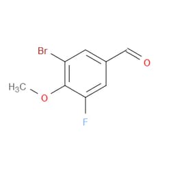 Aobchem&nbsp;3-Bromo-5-fluoro-4-methoxybenzaldehyde | ≥95% | CAS 185345-47-5 | C8H6BrFO2 | 5g