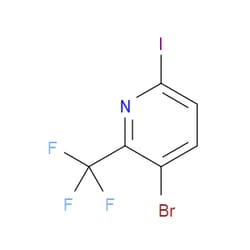 Aobchem&nbsp;3-Bromo-6-iodo-2-(trifluoromethyl)pyridine | ≥95% | CAS 1227571-57-4 | C6H2BrF3IN | 500mg