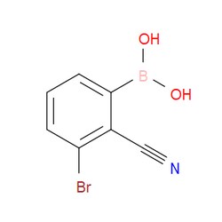Aobchem&nbsp;3-Bromo-2-cyanophenylboronic acid | ≥97% | CAS 1032231-32-5 | C7H5BBrNO2 | 5g