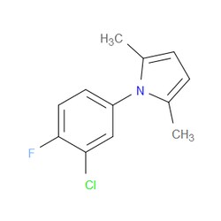 Aobchem&nbsp;1-(3-Chloro-4-fluorophenyl)-2 5-dimethyl-1H-pyrrole | ≥97% | CAS 1692-00-8 | C12H11ClFN | 5g