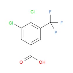Aobchem&nbsp;3 4-Dichloro-5-(trifluoromethyl)benzoic acid | ≥95% | CAS 1706458-41-4 | C8H3Cl2F3O2 | 250mg