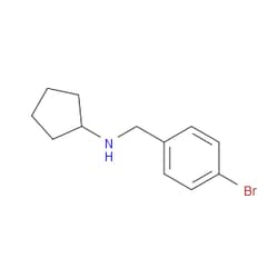 Aobchem&nbsp;N-(4-bromobenzyl)cyclopentanamine | ≥97% | CAS 70000-54-3 | C12H16BrN | 1g