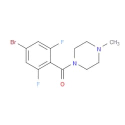 Aobchem&nbsp;(4-Bromo-2 6-difluorophenyl)(4-methylpiperazin-1-yl)methanone | ≥97% | CAS 1180131-59-2 | C12H13BrF2N2O | 5g