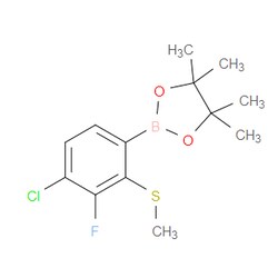 Aobchem&nbsp;4-Chloro-3-fluoro-2-methylthiophenylboronic acid pinacol ester | ≥95% | CAS 1680200-85-4 | C13H17BClFO2S | 1g