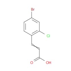 Aobchem&nbsp;4-Bromo-2-chlorocinnamic acid | ≥97% | CAS 1233055-24-7 | C9H6BrClO2 | 10g