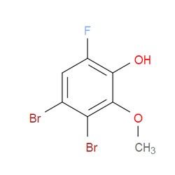Aobchem&nbsp;3 4-Dibromo-6-fluoro-2-methoxyphenol | ≥97% | CAS 2413441-30-0 | C7H5Br2FO2 | 250mg