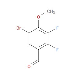Aobchem&nbsp;5-Bromo-2 3-difluoro-4-methoxybenzaldehyde | ≥97% | CAS 1781542-38-8 | C8H5BrF2O2 | 250mg