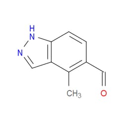 Aobchem&nbsp;4-Methyl-1H-indazole-5-carbaldehyde | ≥95% | CAS 1783447-44-8 | C9H8N2O | 250mg