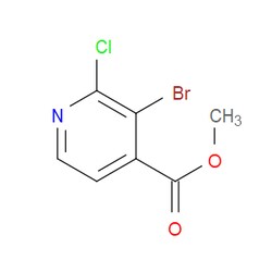 Aobchem&nbsp;Methyl 3-bromo-2-chloropyridine-4-carboxylate | ≥97% | CAS 1214385-62-2 | C7H5BrClNO2 | 1g
