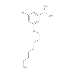 Aobchem&nbsp;3-Bromo-5-octyloxyphenylboronic acid | ≥95% | CAS 2121512-47-6 | C14H22BBrO3 | 250mg