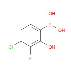 Aobchem&nbsp;4-Chloro-3-fluoro-2-hydroxyphenylboronic acid | ≥97% | CAS 2445448-80-4 | C6H5BClFO3 | 250mg