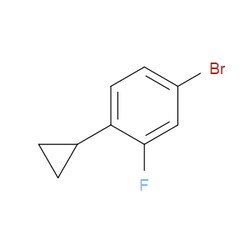 Aobchem&nbsp;3-Fluoro-4-cyclopropylbromobenzene | 95% | CAS 1353855-10-3 | C9H8BrF | 250mg