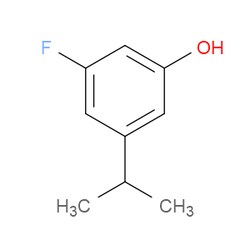 Aobchem&nbsp;3-Fluoro-5-(1-methylethyl)phenol | ≥95% | CAS 1243396-26-0 | C9H11FO | 500mg